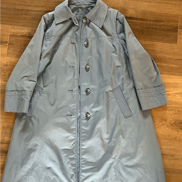 Jackets & Coats Vintage Womens Alligator Raincoat Baby Blue Poshmark